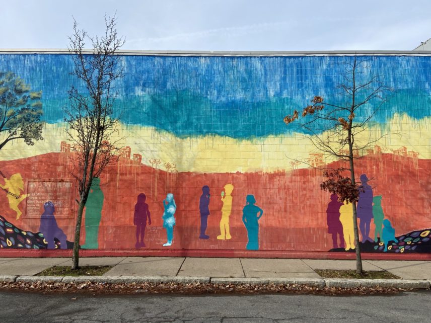Photograph of a wall mural