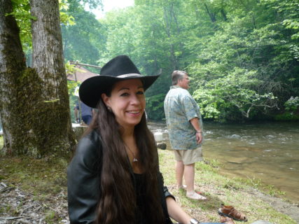 Photograph of a woman outdoors
