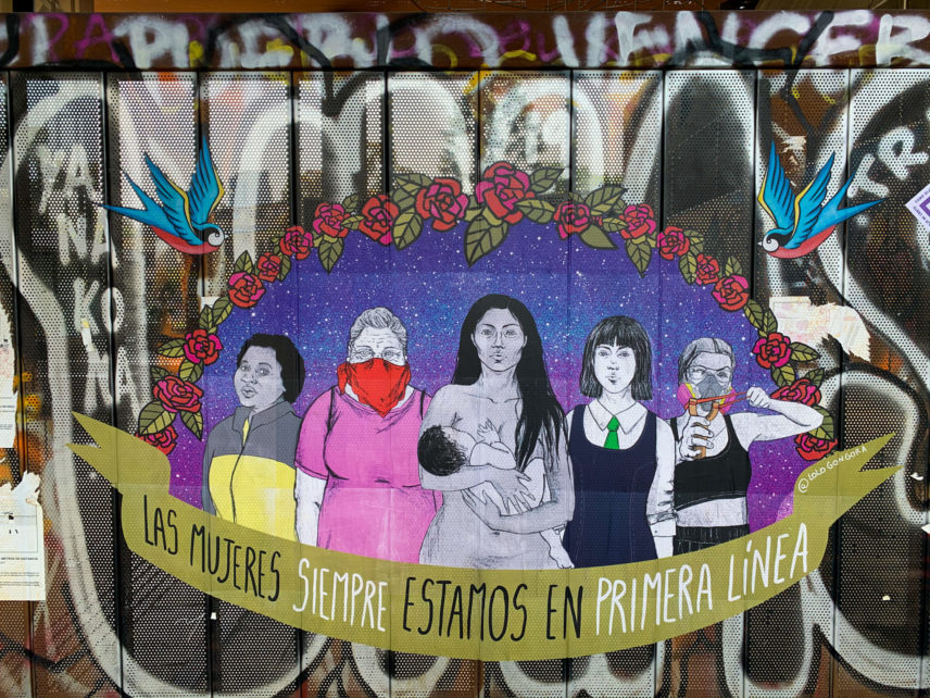 Protest art in Santiago