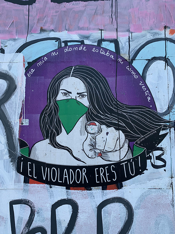 Protest art in Santiago