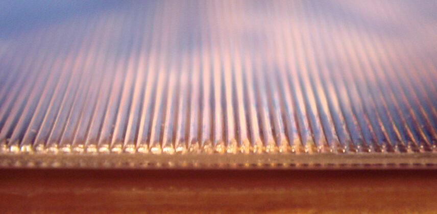 Photograph of the surface of a lenticular print
