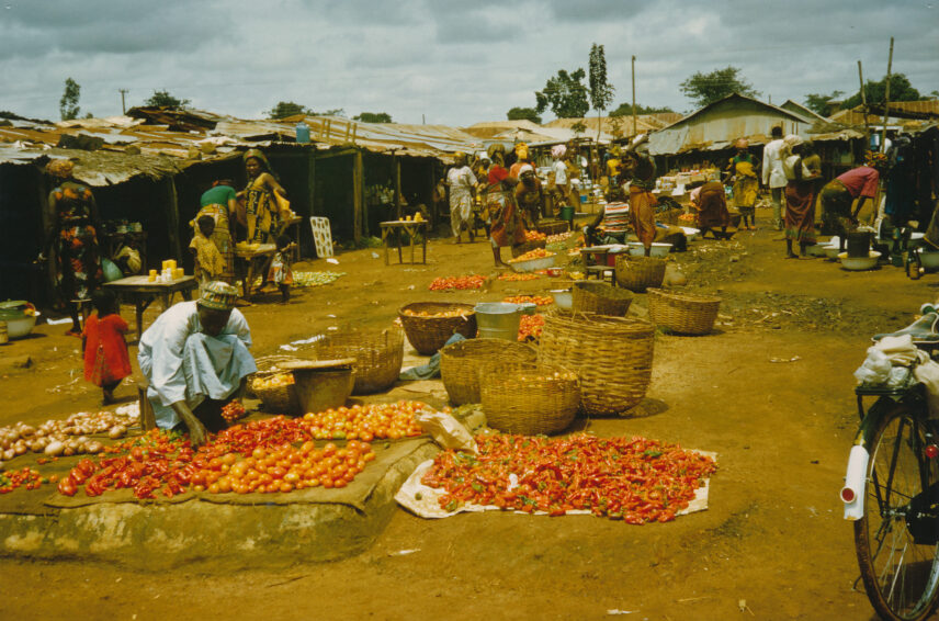 Photograph of an outdoor market