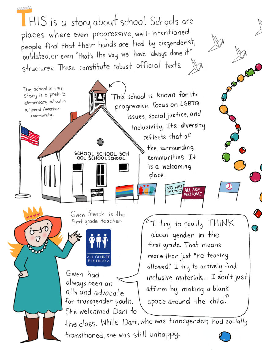 Illustrated comic page one