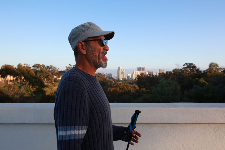 Photograph of a man outdoors