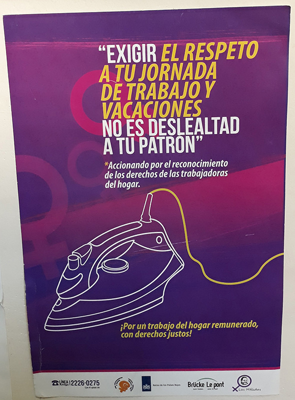Activist poster in Spanish
