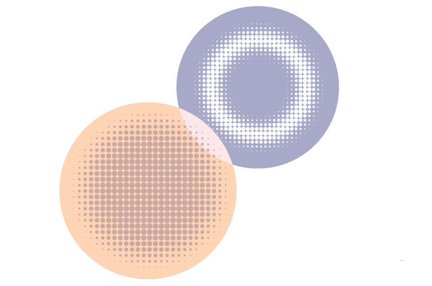 Illustration of two circles