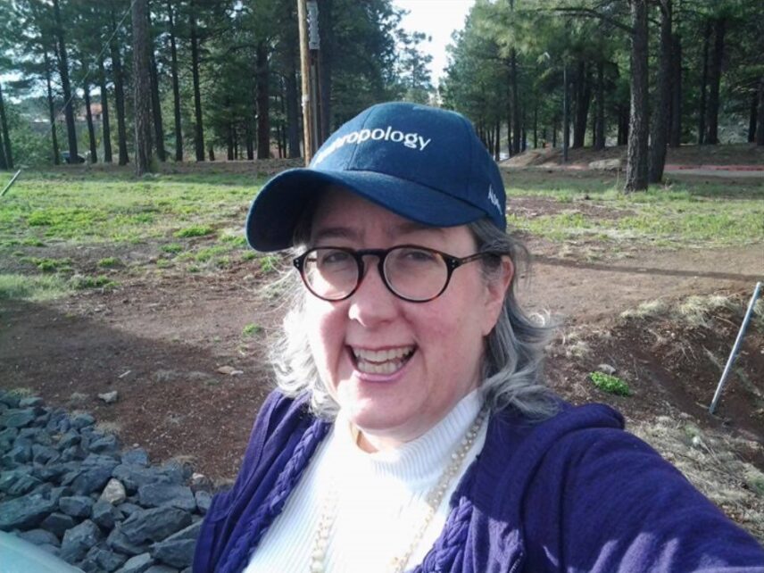 Photograph of a woman outdoors