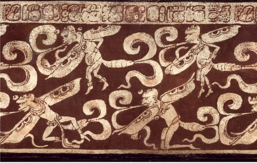 Photograph of an illustration from a vessel
