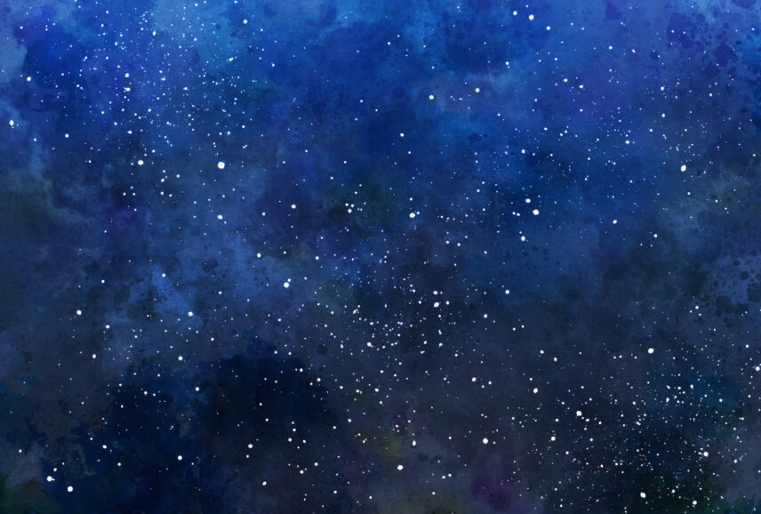 Illustration of a starry night sky