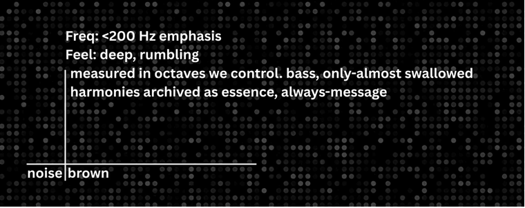 White text against grainy black background