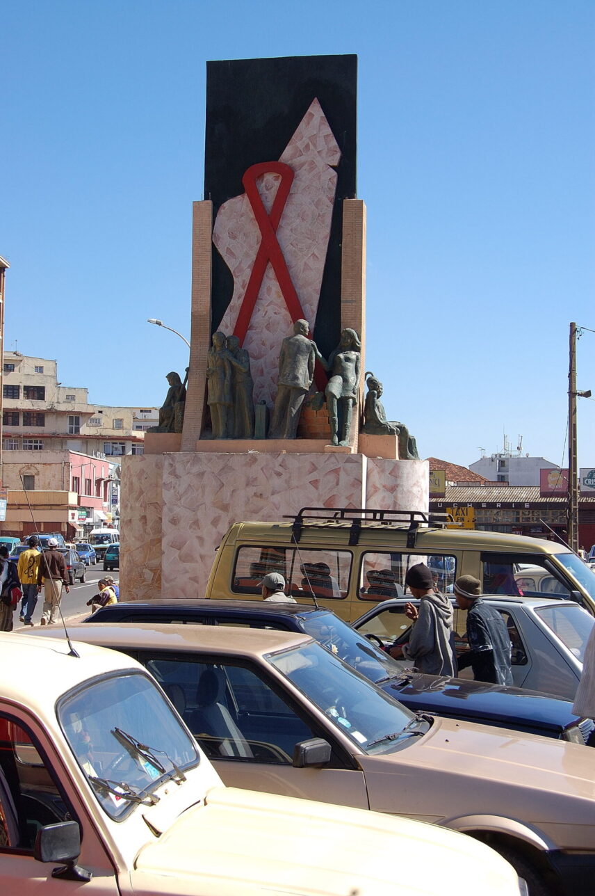 An AIDS memorial in Antananarivo.